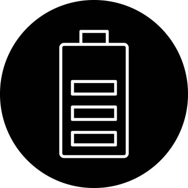 Modern pil simgesinin vektör çizimi