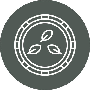 Ağaç simgesinin vektör illüstrasyonu