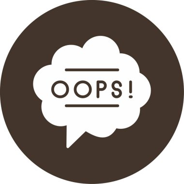 Hata simgesi vektör illüstrasyonu