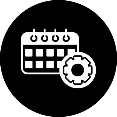 Takvim simgesi vektör illüstrasyonu