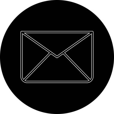 E-posta. Web simgesi basit illüstrasyon