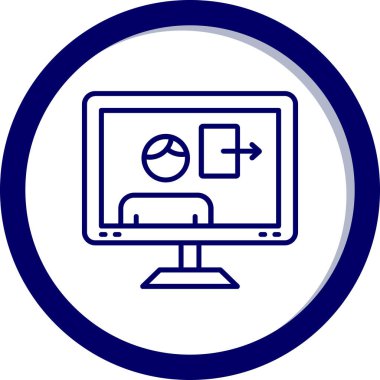 dizüstü bilgisayar simgesi, vektör illüstrasyonu