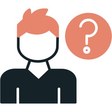 avatar adam simgesi düz stil