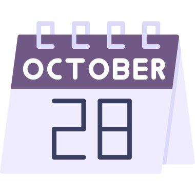 Takvim simgesi, vektör çizimi