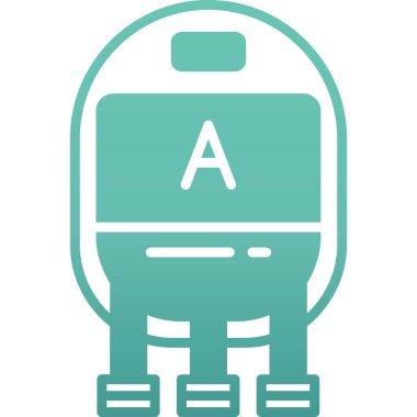 sırt çantası simgesi vektör illüstrasyonu