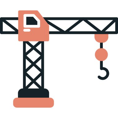 Vinç simgesi, vektör çizimi