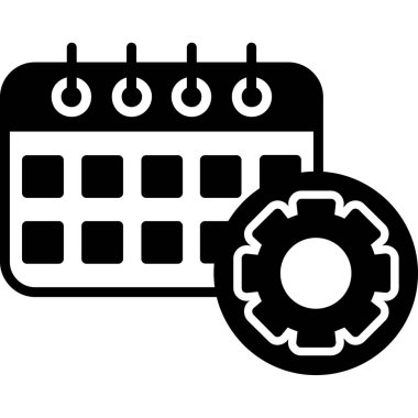 Takvim. Web simgesi basit illüstrasyon