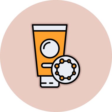 krem simge vektör çizim