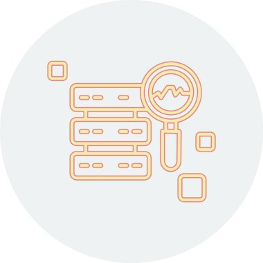 veri analiz simgesi vektör illüstrasyonu