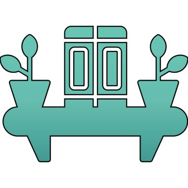 Vektör illüstrasyonu, simge ögesi arkaplanı