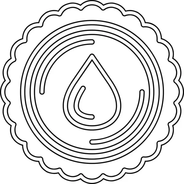 Bir su damlasının vektör çizimi