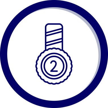 Madalya simgesi, vektör tasarımı