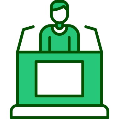 konferans konuşmacı simgesi