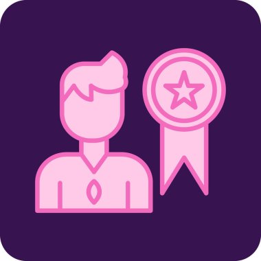 Rozet. Web simgesi basit illüstrasyon