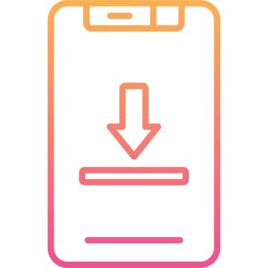 İndir. Web simgesi basit illüstrasyon