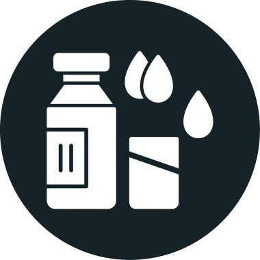 ilaç şişesi vektör simgesi tasarımı