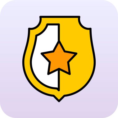 Rozet Simgesi Moda Biçiminde İzole Arkaplan