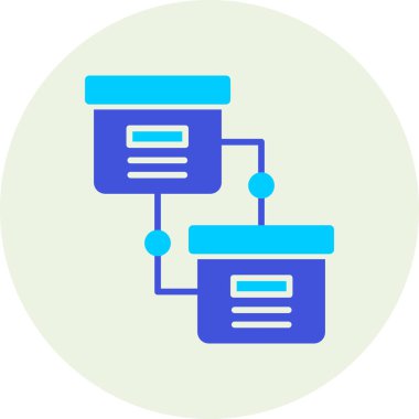 veritabanı web simgesi basit illüstrasyon
