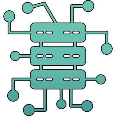 Soyut teknoloji devre tasarımı çizimi