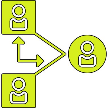 ağ paylaşım simgesi çizimi