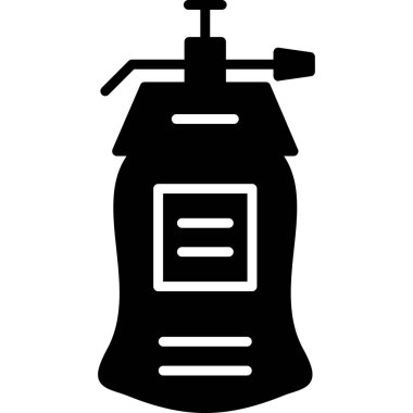 Benzin istasyonu simgesi, basit vektör illüstrasyonu