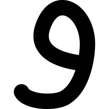 Dokuz numaralı simge, basit biçim