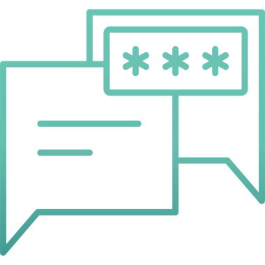 Konuş. Web simgesi basit illüstrasyon