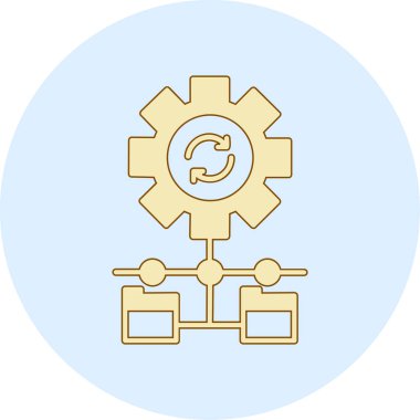 dişli simgesi vektör illüstrasyonu