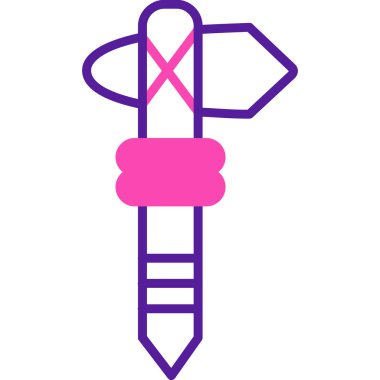 Kanser farkındalığı kurdele ikonu. İnternet için kanser kanser kurdele vektör simgesinin ana hatları