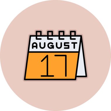 Takvim simgesinin vektör illüstrasyonu