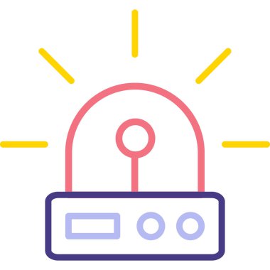 Radyo. Web simgesi basit illüstrasyon