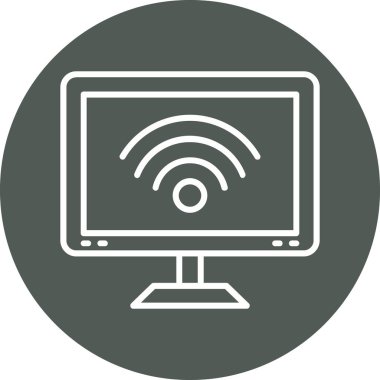 Bilgisayar. Web simgesi basit illüstrasyon