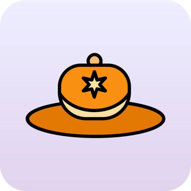 karikatür cadılar bayramı şapkası