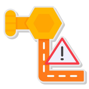 uyarı simgesi ana hat biçiminde uyarı uyarısı