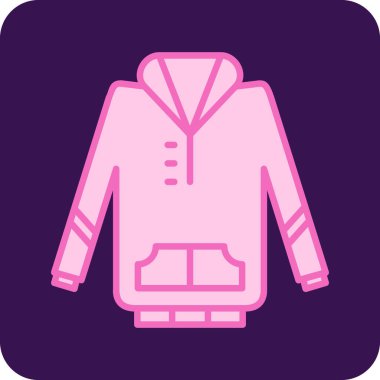 Mor bir ceketin vektör illüstrasyonu