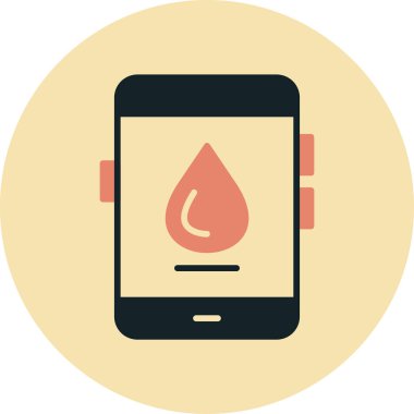 Cep telefonu. Web simgesi basit illüstrasyon