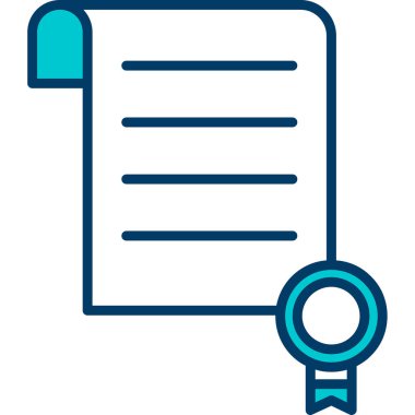 Belge. Web simgesi basit illüstrasyon