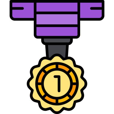 Tek bir izole simgenin vektör illüstrasyonu