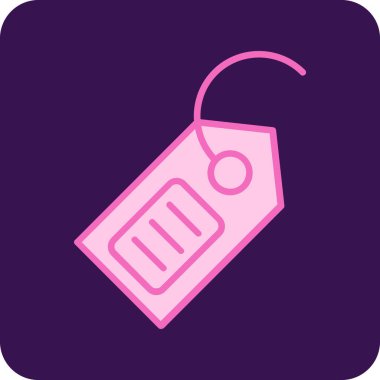 etiket simgesi vektör illüstrasyonu