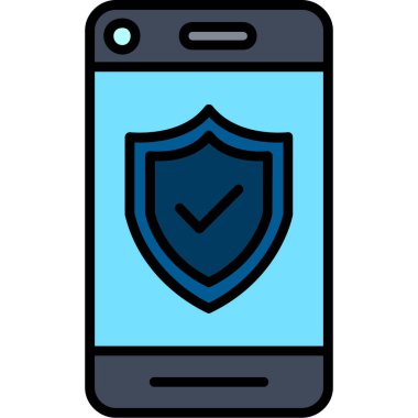 Akıllı telefon. Web simgesi basit illüstrasyon