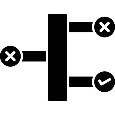 Simge, vektör illüstrasyonunu iptal et