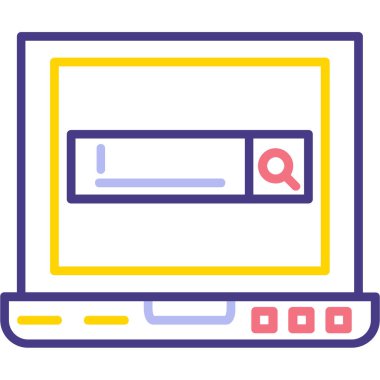 tarayıcı web simgesi, basit vektör illüstrasyon tasarımı