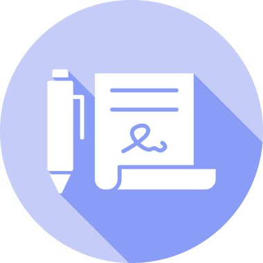 Belge modern simgesinin vektör illüstrasyonu