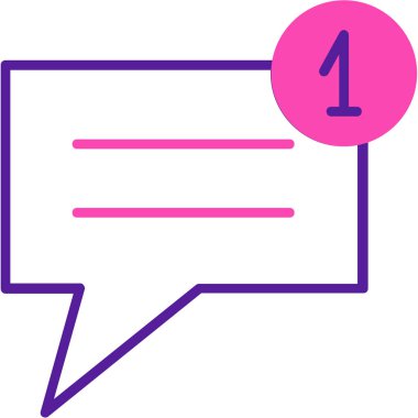 Konuşma balonu işaret tasarımı