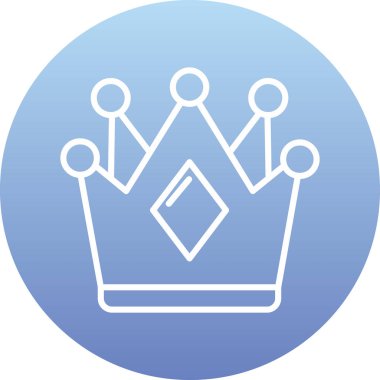 taç tacı vektör simgesi düz dizayn