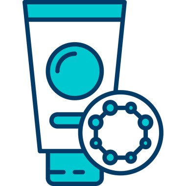 Bir virüs simgesinin vektör illüstrasyonu