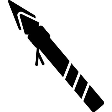 bıçak bıçak ikonu, vektör, illüstrasyon tasarımı