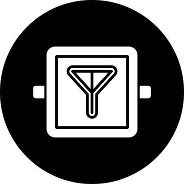 Modern oto tamir simgesinin vektör illüstrasyonu