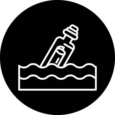 Moda tarzında izole edilmiş yüzme simgesi