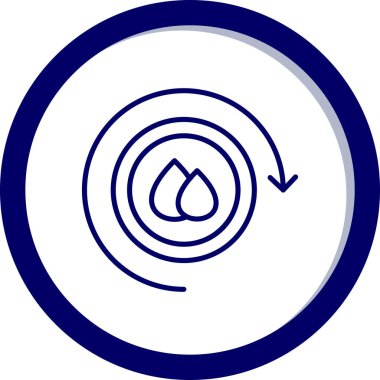 Eğilimli basit izole arkaplanda simgeyi bırak